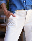 FINAL SALE FRANK & EILEEN Blackrock Utility Pant Chalk
