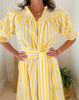 SMOCK LONDON Grace Darling Dress Amalfi Stripe