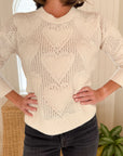 LISA TODD Love Stitch Winter White