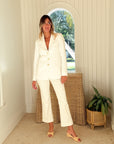 LILLY PULITZER Parrish High Rise Crop Flare Jean Coconut