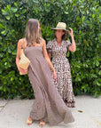 WALKER & WADE Ella Dress Chocolate Stripe