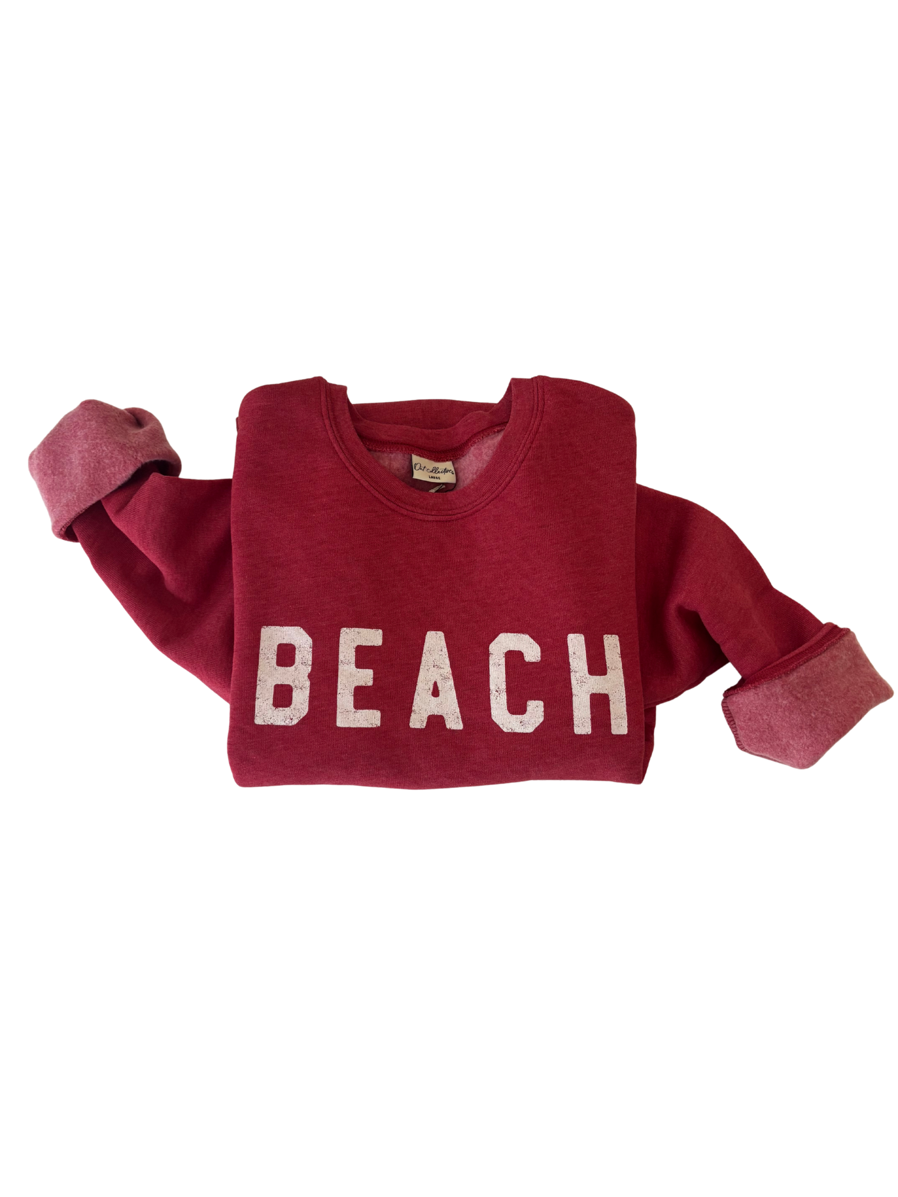 Beach Sweatshirt Heather Red