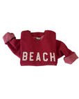 Beach Sweatshirt Heather Red