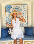 OLIPHANT Yoke Dress Amadora Blue