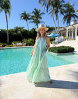 DANA SMALL DESIGNS Anywhere Dress Logo Stripe Parakeet
