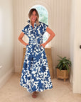 FITZROY & WILLA Savannah Dress Blue Gordes