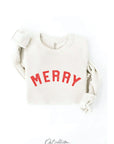 MERRY Sweatshirt Vintage White