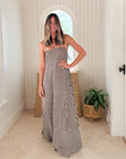 WALKER & WADE Ella Dress Chocolate Stripe