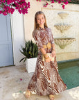 WALKER & WADE Princess Dress Terra Cotta Cappuccino