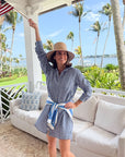 FRANK & EILEEN Hunter Shirtdress Blue Check