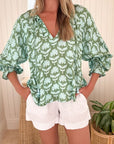 OMIKA Riviera Blouse Marlie Matcha
