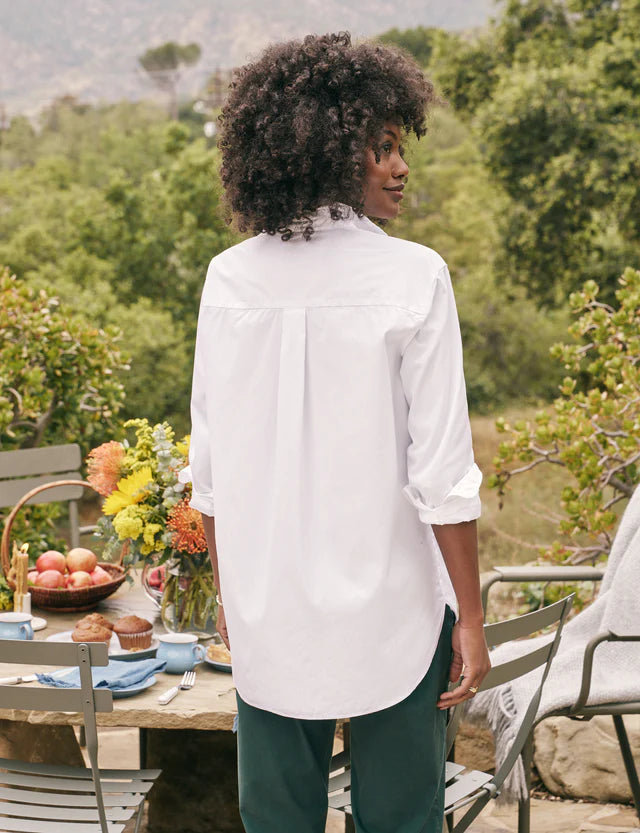 FRANK & EILEEN Joedy Button Up Shirt White Superluxe