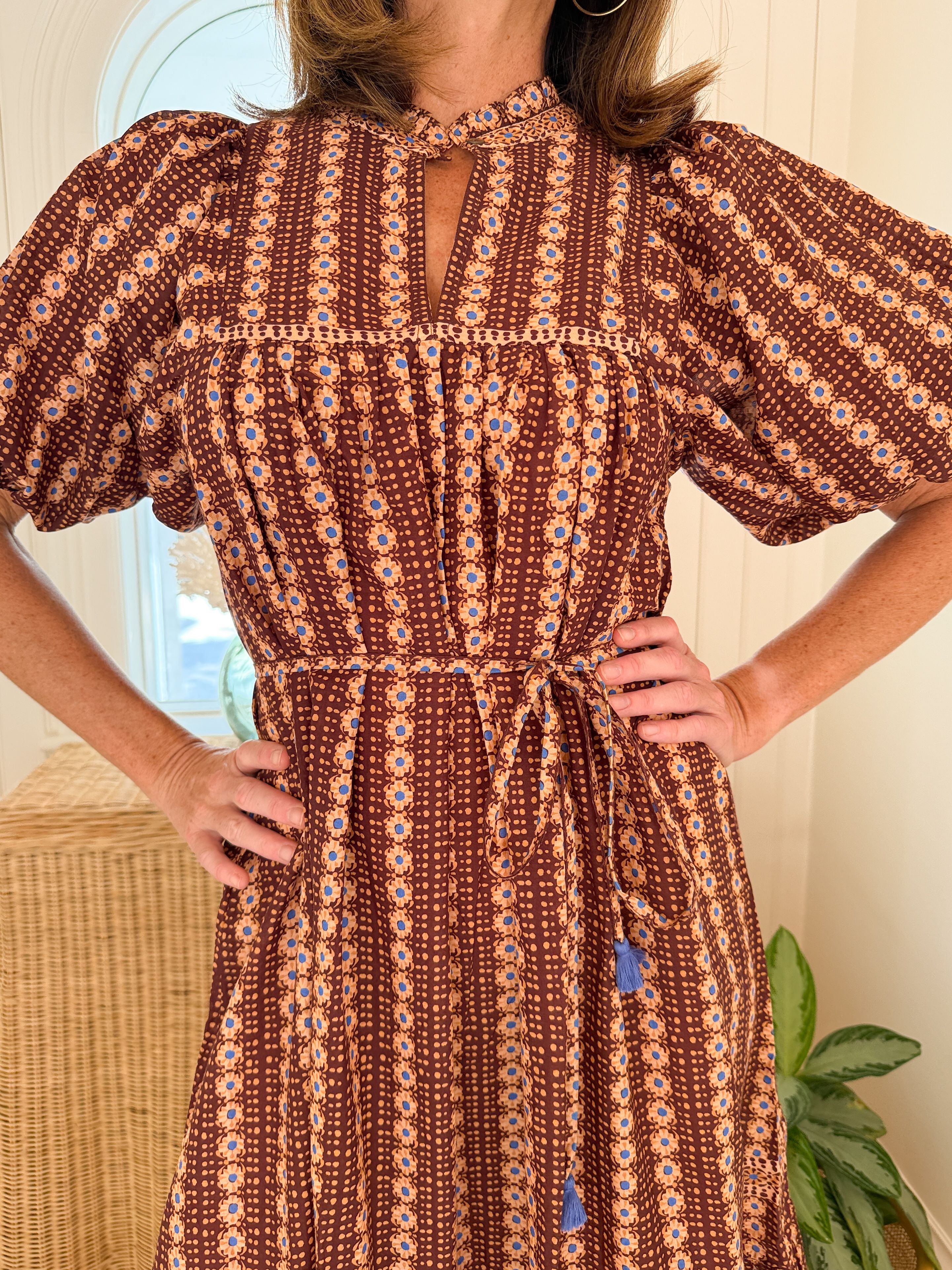 OMIKA Wren Midi Dress Espresso