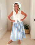 HUNTER BELL Alyssa Skirt Sailing Stripe