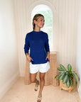 HIHO Julie Sweater True Blue/Zephyr Green