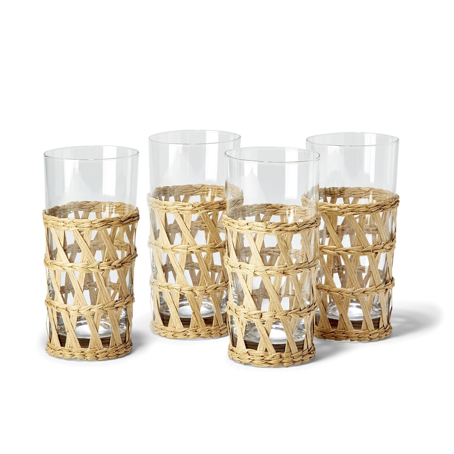 Island Chic Tall Glasses-Set/4