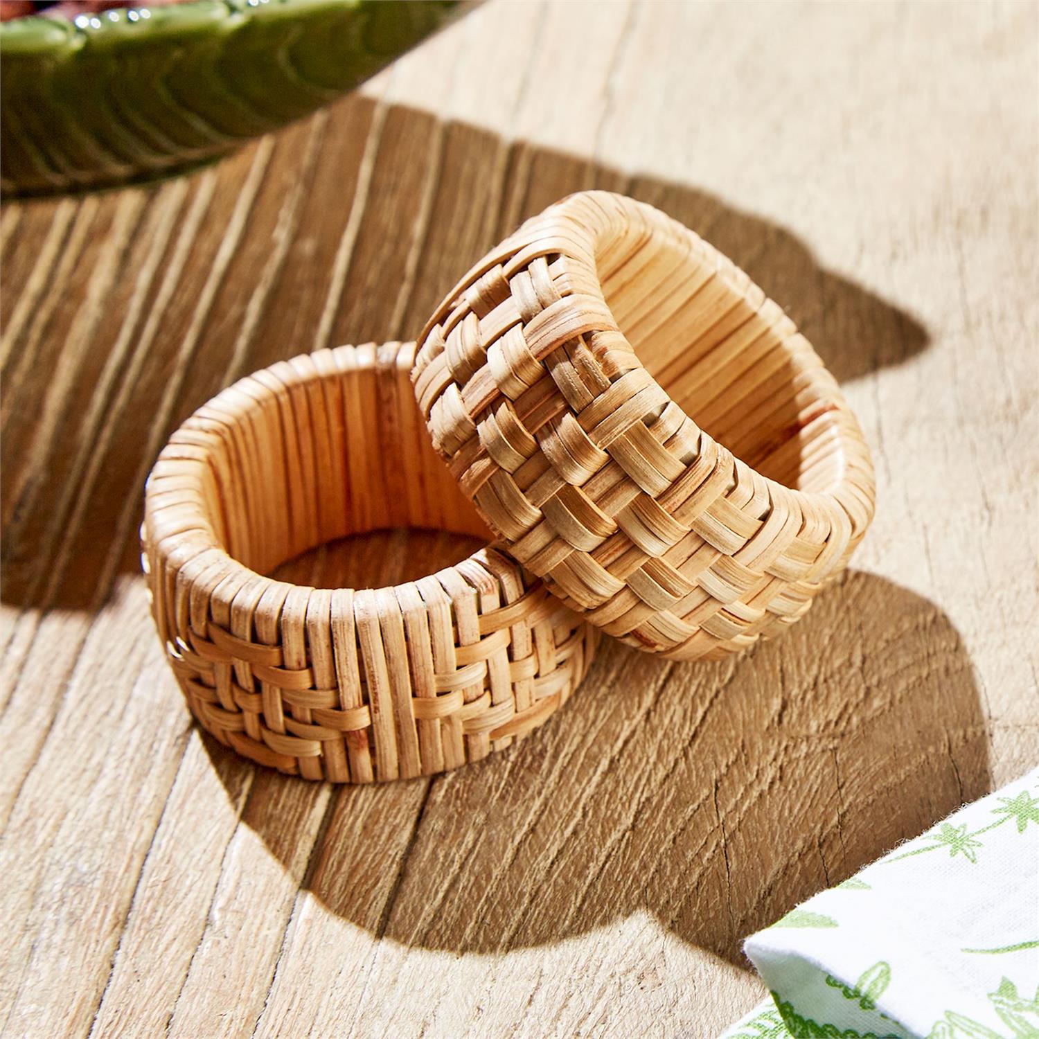 Cane Napkin Rings- Set/4