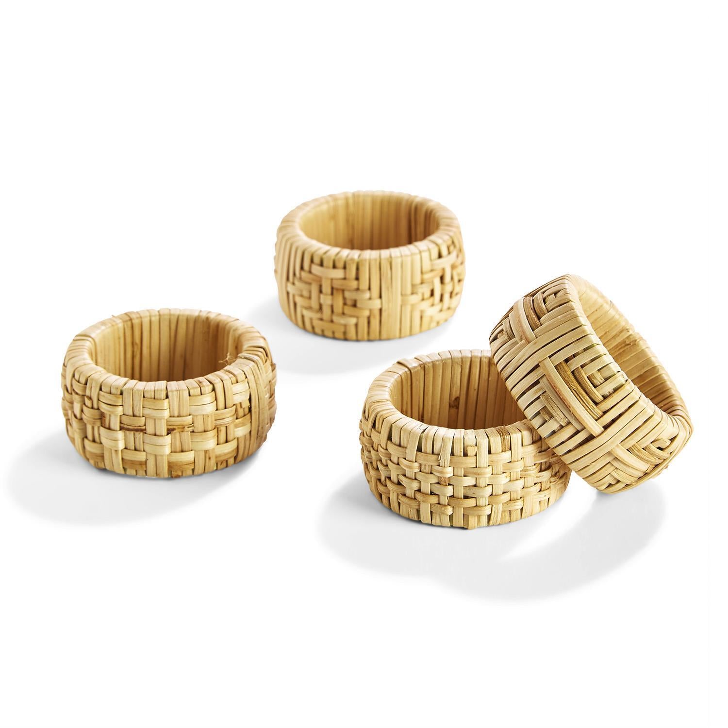 Cane Napkin Rings- Set/4