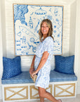 WALKER & WADE Courtney Dress Blue Fish