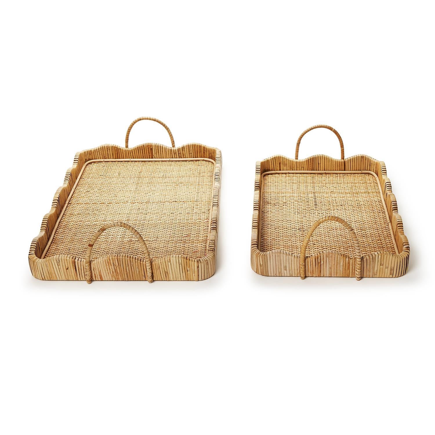 Scalloped Edge Trays