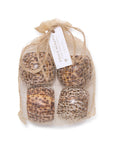 Tiger Cowrie Shell Napkin Rings-Set/4