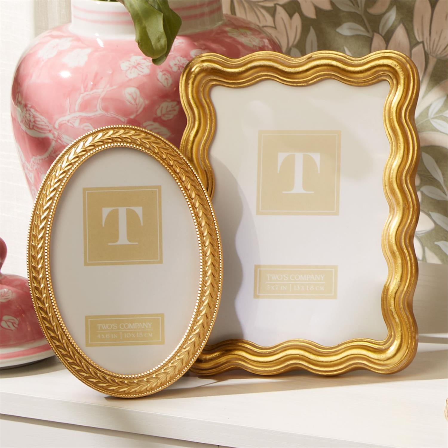 Triple Wave Gold Frame