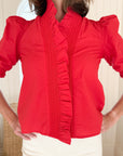 LOVE THE LABEL Zuri Top Tango Red