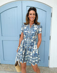 CARA CARA Noor Mini Dress Saltaire Light Blue