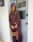 OMIKA Efie Pant Solid Ganache