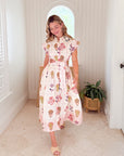 OLIPHANT Belted Shirt Dress Taormina Cream