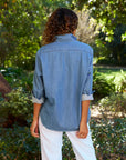 FRANK & EILEEN Eileen Relaxed Button Up Vintage Stonewashed Indigo Denim
