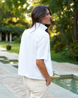 FRANK & EILEEN Patty Popover White