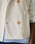 FRANK & EILEEN Mini Belfast Crop Peacoat Heather White Melange