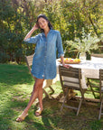 FRANK & EILEEN Mary Shirtdress Distressed Vintage Wash