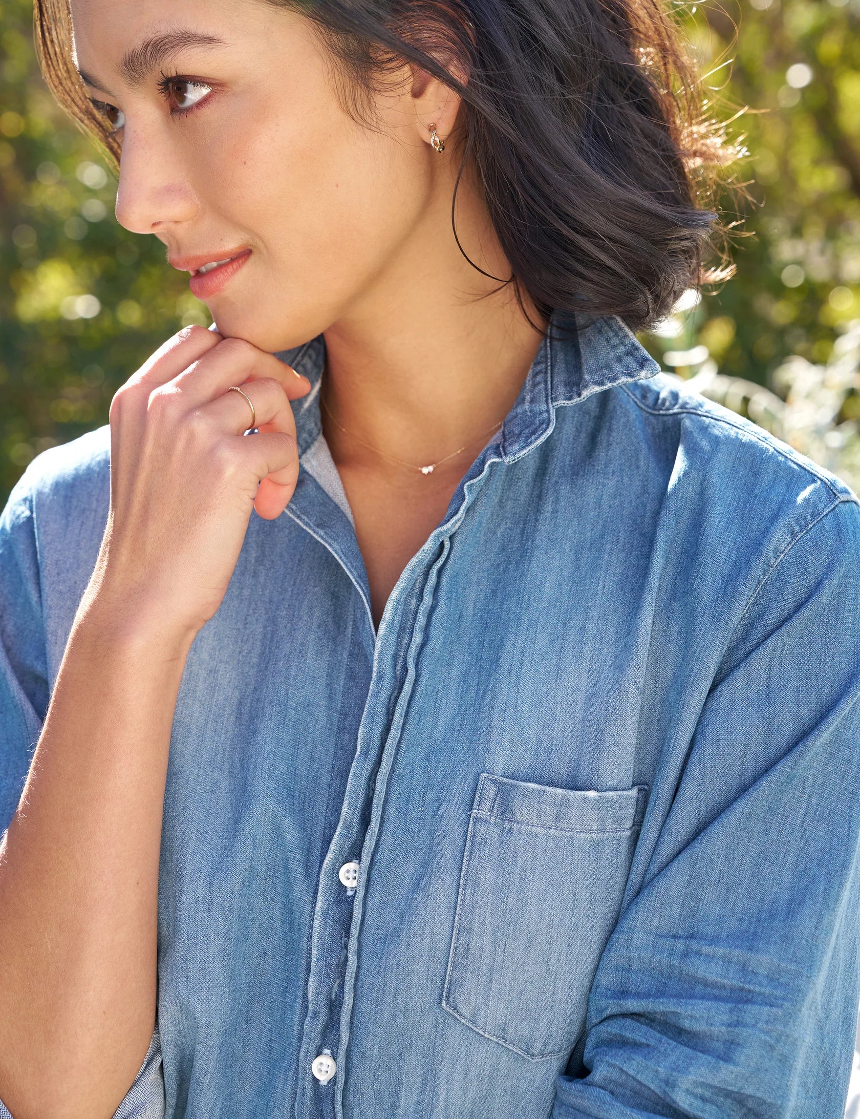 FRANK & EILEEN Mary Shirtdress Distressed Vintage Wash