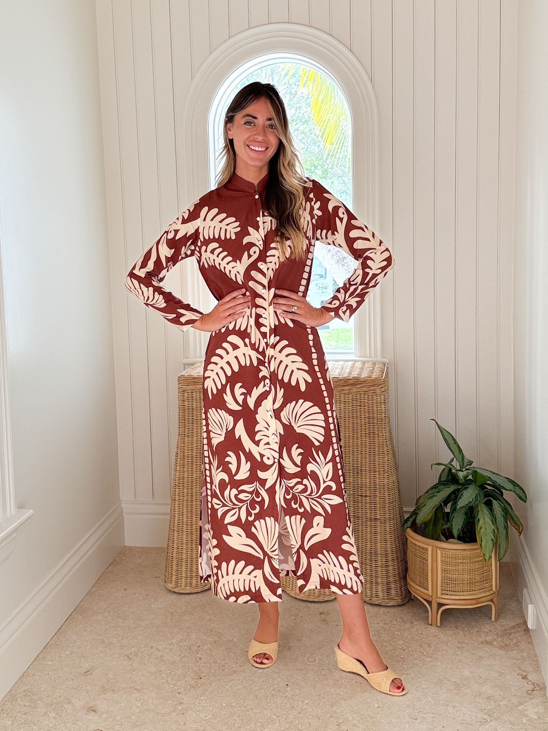 WALKER & WADE Mandarin Duster Moroccan Morning