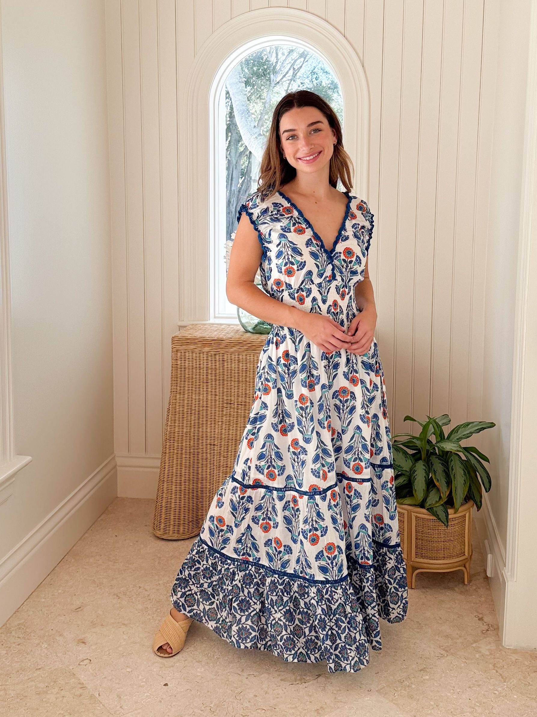 hilda maxi dress RO'S GARDEN Hilda Midi Layla Blue