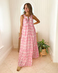 FINAL SALE DANA SMALL DESIGNS The Anywhere Dress Marrakech Tile Peony