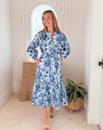 CARA CARA Hutton Dress Berries Egret