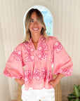 OLIPHANT Mandarin Balloon Top Tangier Pink