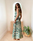 KASIA Lemnos Chemise Maxi Dress Green