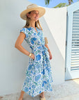 LOLA AUSTRALIA Daisy Boo Midi Dress Julie Grey