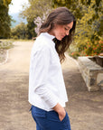 FRANK & EILEEN Patrick Popover White Jersey