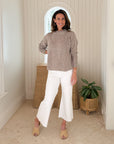 FRANK & EILEEN Montecito Sweater Sandstone