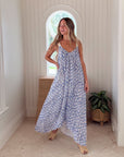 FRAE The Dody Maxi Dress Blue Original Block