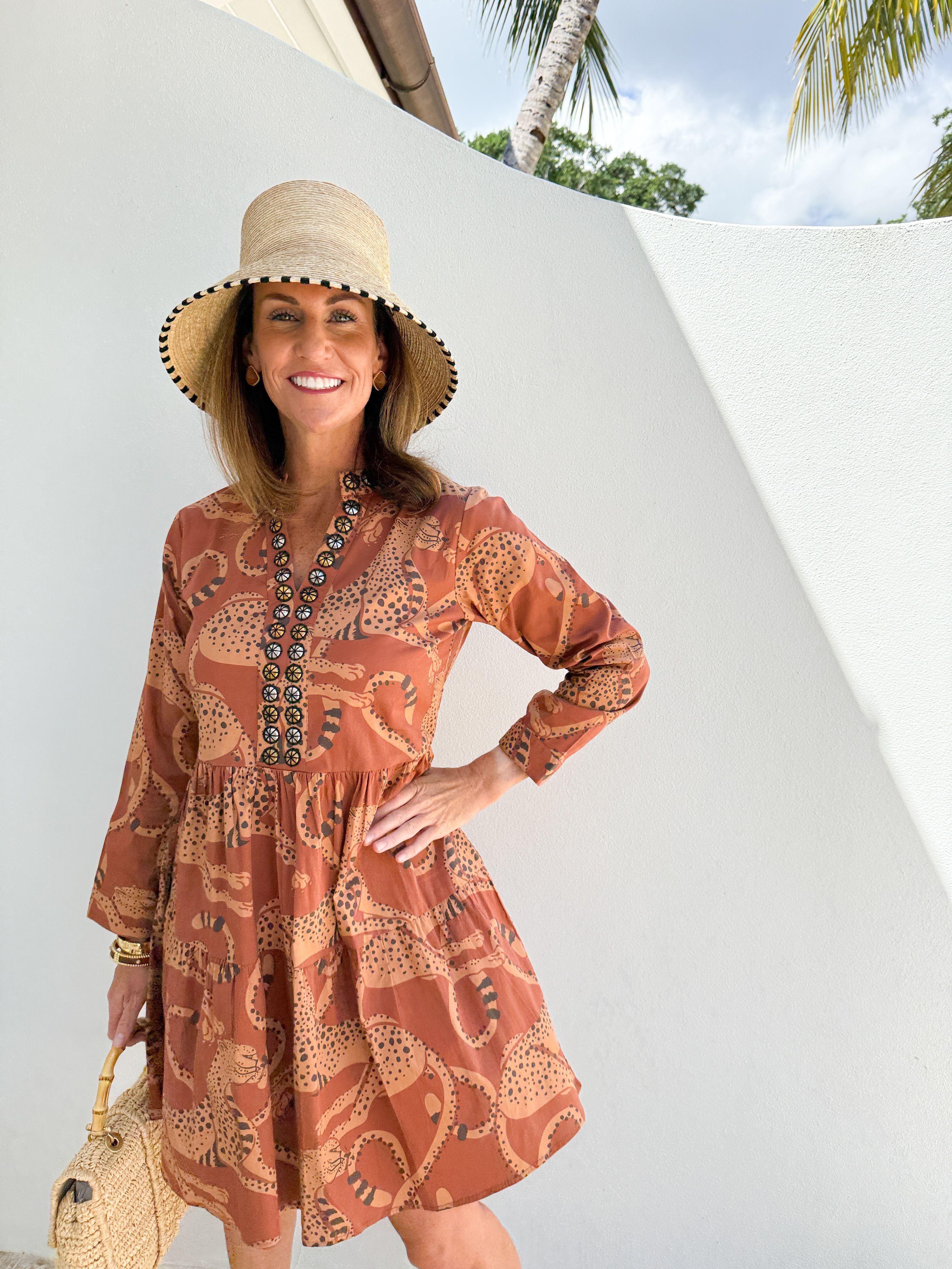 SHERIDAN FRENCH Abigail Dress Pecan Lynx