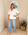 FRANK & EILEEN Patty Popover White