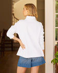 FRANK & EILEEN Patrick Popover White Fleece