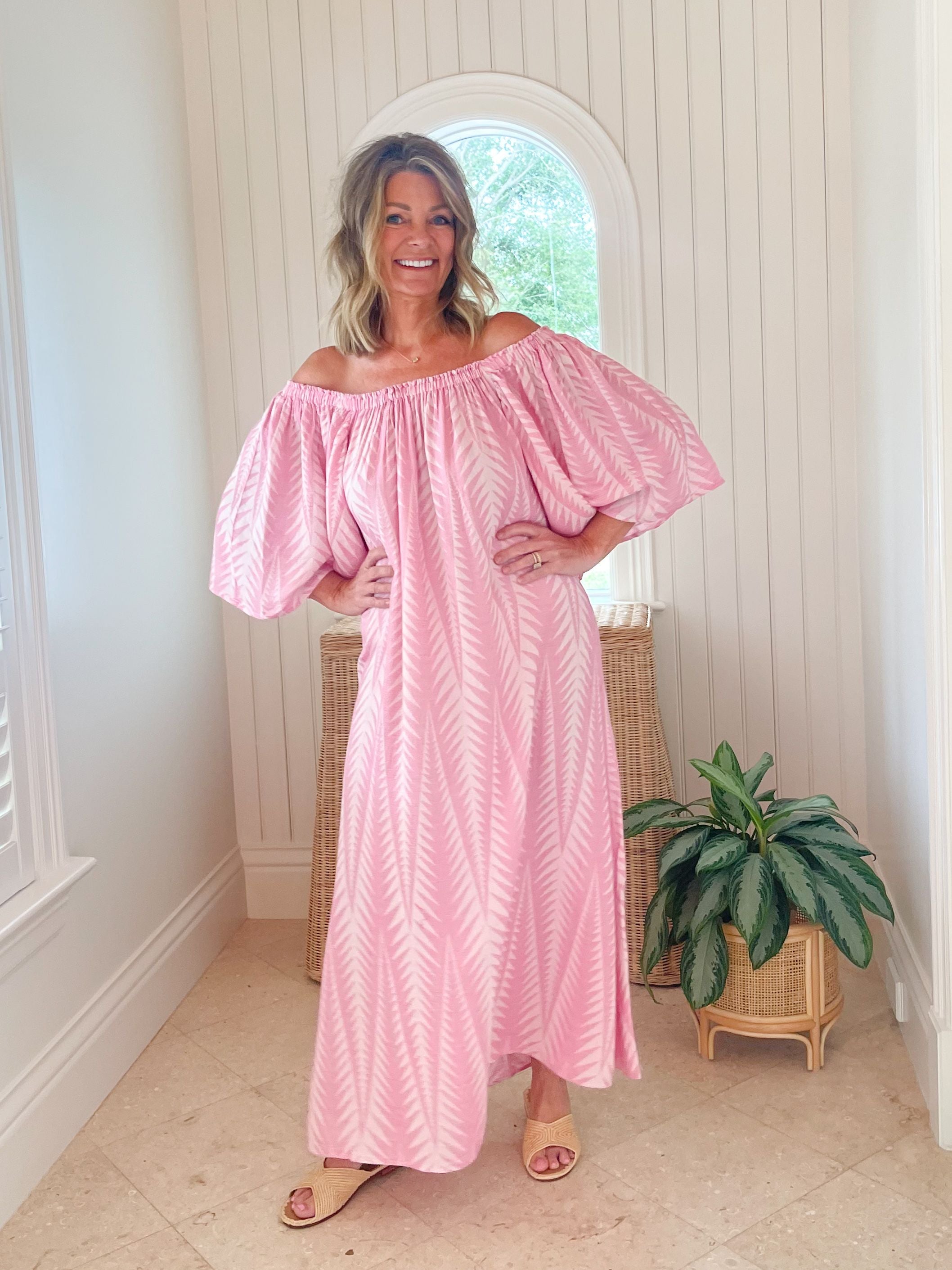 PEARL & CAVIAR Finikas Maxi Dress Pink