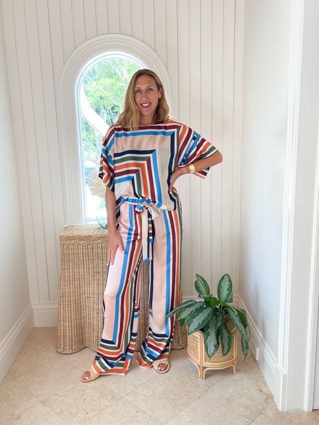 FINAL SALE MISA Reshma Pant San Miguel Stripe